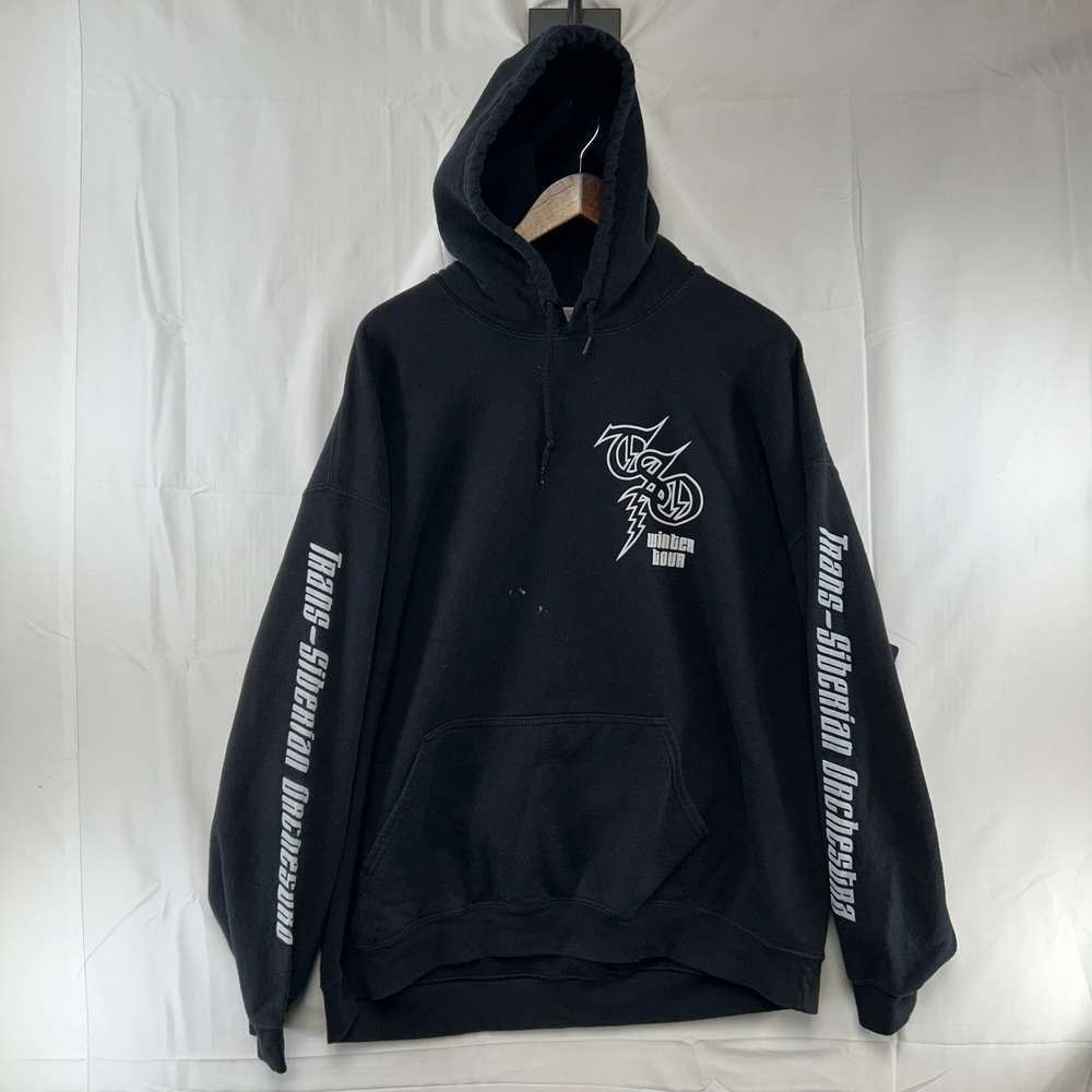 Trans-Siberian Orchestra Hoodie Mens 2XL Black Graphic Winter Tour Gildan